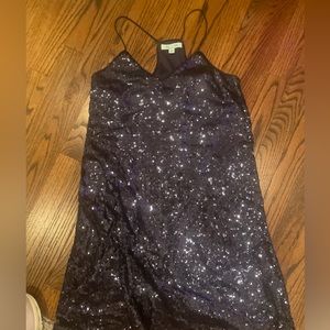Navy blue sequin dress